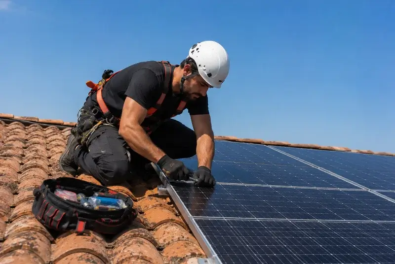 Maintenance et monitoring de panneaux solaires à la Meilleraye-de-Bretagne