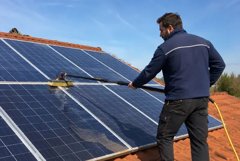 Nettoyage et entretien de panneaux solaires à la Meilleraye-de-Bretagne